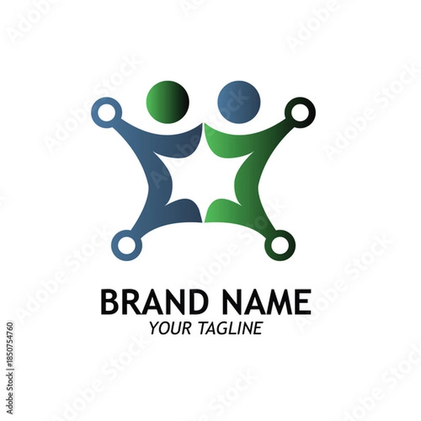 Obraz People logo design concept idea