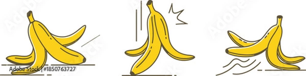 Obraz Banana peel motion seq