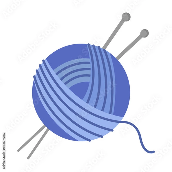 Obraz Vector graphics icon for Knitting