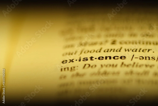 Obraz existence word dict