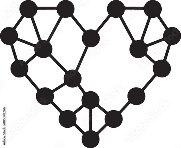 Obraz 50 Love Bond Heart Icons Vector Bundle