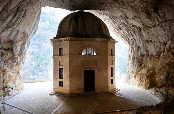 Obraz Valadier temple at Genga in  Italy.