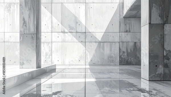 Obraz white and gray concrete texture, 