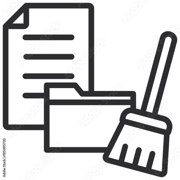 Obraz Data Cleaning Icon
