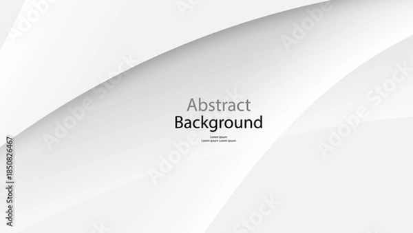 Obraz Gray tone and white color background abstract art vector