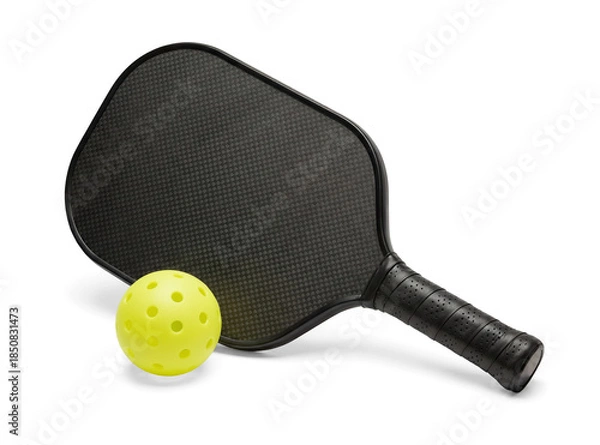 Obraz Pickleball paddle and racket isolated on transparent background