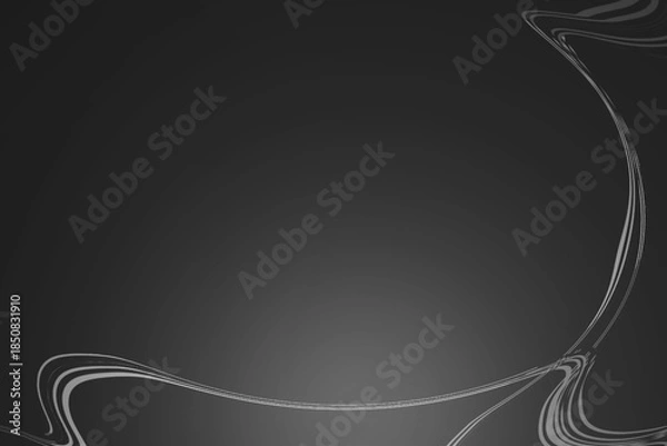 Obraz 光とウェーブラインが入ったテクスチャ背景　黒 