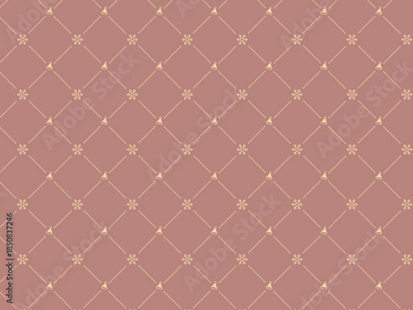 Obraz クリスマスの背景パターン