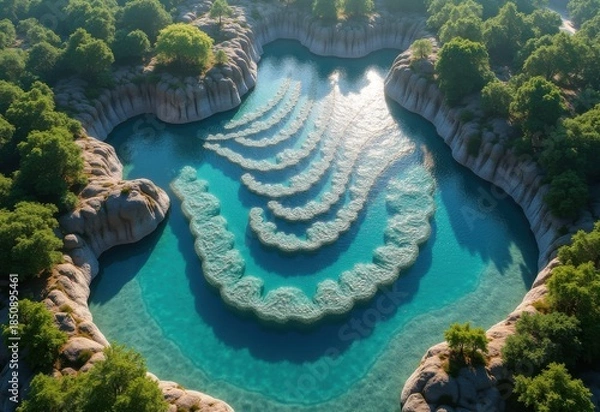 Obraz Rainwater Capture Structure Innovative Solution Remarkable Patterns of Flow Patented Capture Technology