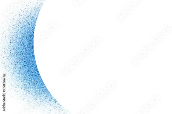 Obraz 青いグラデーション　白と青のフレーム