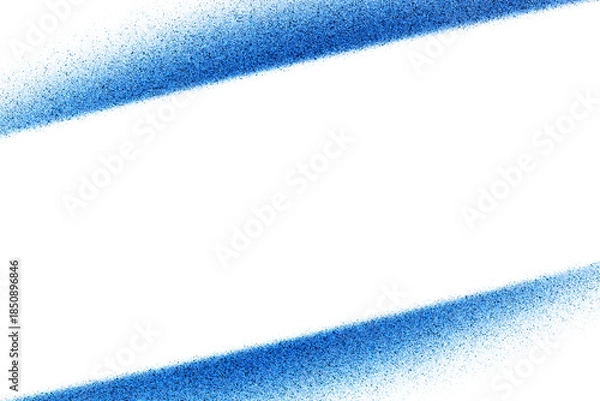 Obraz 青いグラデーション　白と青のフレーム