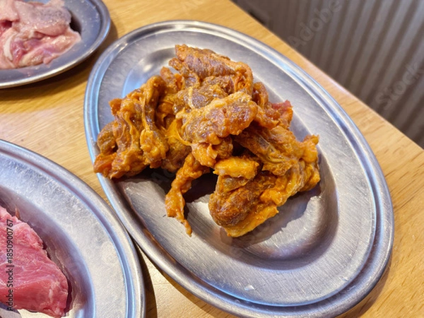 Fototapeta 北海道名物 ジンギスカン ラム肉