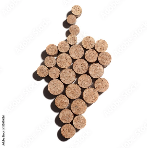 Obraz corks forming a grape
