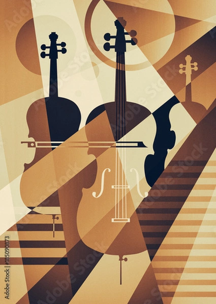 Fototapeta Colorful music background.