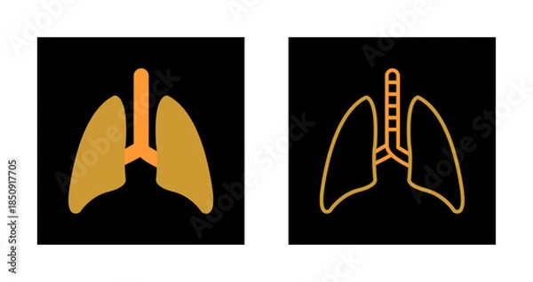 Obraz Lung Icon Design
