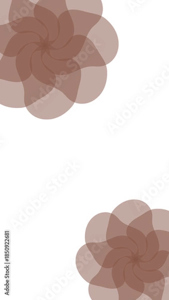 Obraz エレガントなブラウンの花の背景
