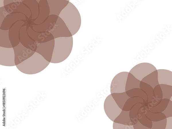 Obraz エレガントなブラウンの花の背景