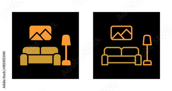 Obraz Room Views Icon Design