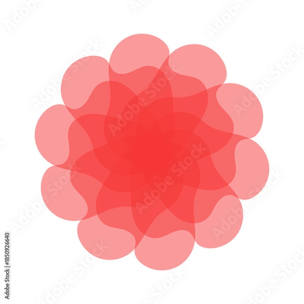 Obraz エレガントな赤色の花