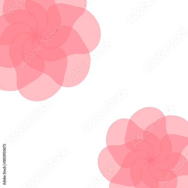 Obraz エレガントなピンクの花の背景イラスト