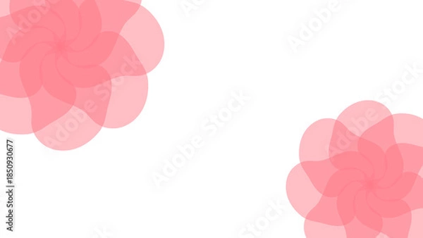 Obraz エレガントなピンクの花の背景イラスト