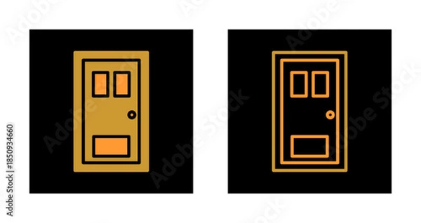 Fototapeta Door Icon Design