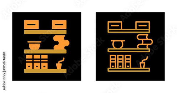 Fototapeta Shelf Icon Design