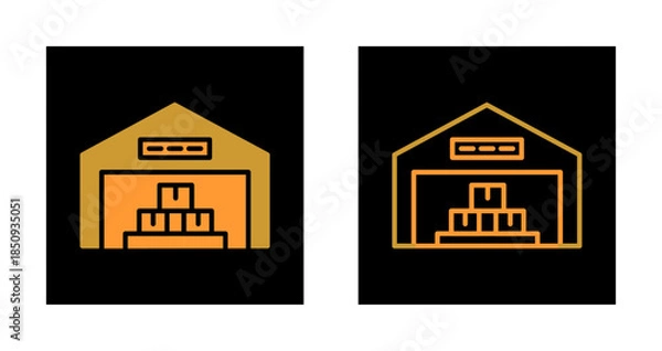 Fototapeta Warehouse Icon Design