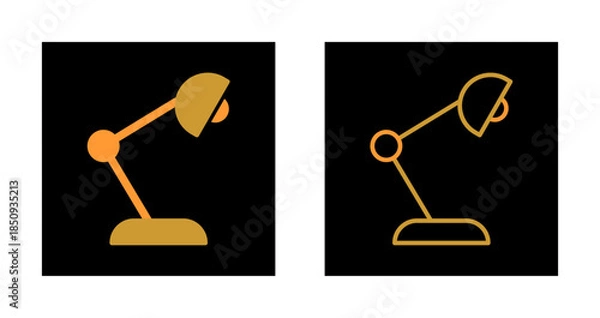 Fototapeta Lamp Icon Design