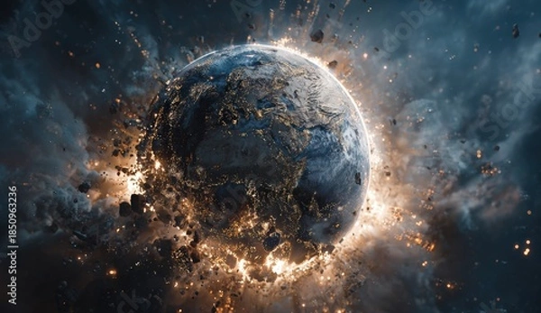 Obraz Exploding Earth