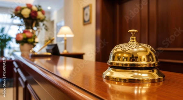 Obraz Hotel Lobby Reception Bell