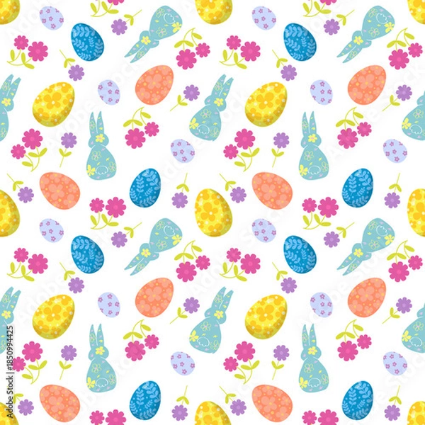 Obraz easter seamless pattern