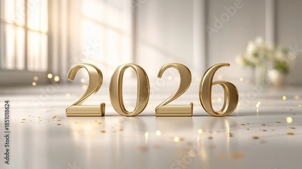 Fototapeta 新年をお祝いする背景画像(2026)