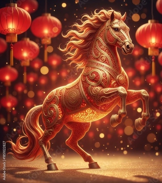 Fototapeta 2026 Chinese New Year background.