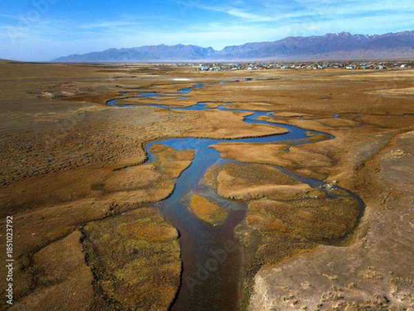 Obraz valley with a river