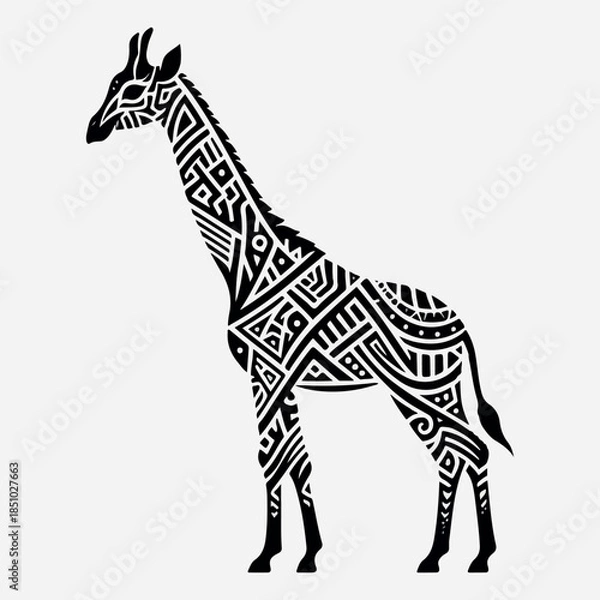 Fototapeta Giraffe vector illustration