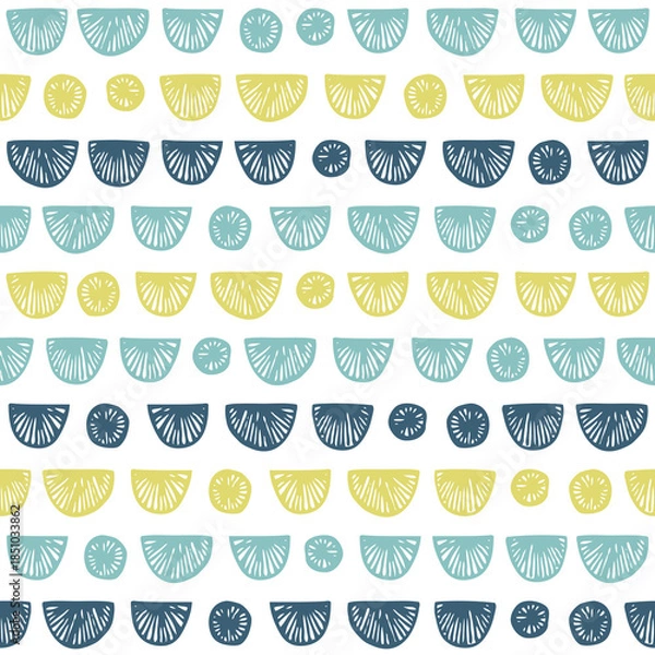 Obraz 北欧風の抽象的なシームレスパターン