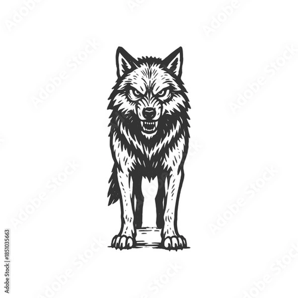 Obraz Lunar Rift Wolf Gradient-Free Logo