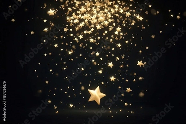 Fototapeta golden christmas background