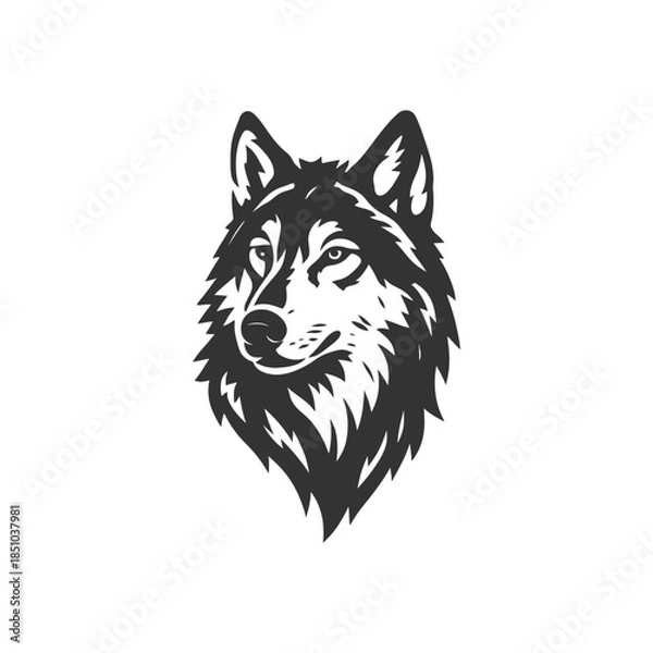 Obraz Wolf Vector Frostfall Carved Art