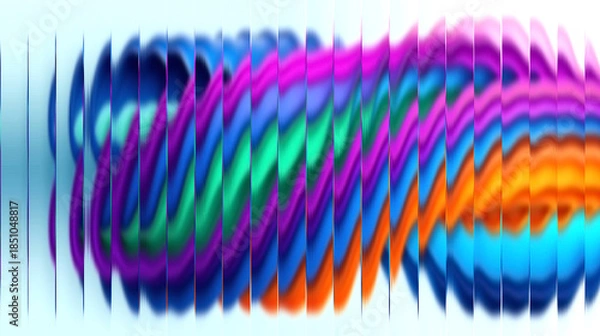 Obraz Vibrant colorful swirling pattern with dynamic waves