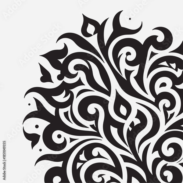 Fototapeta Arabian pattern silhouette set