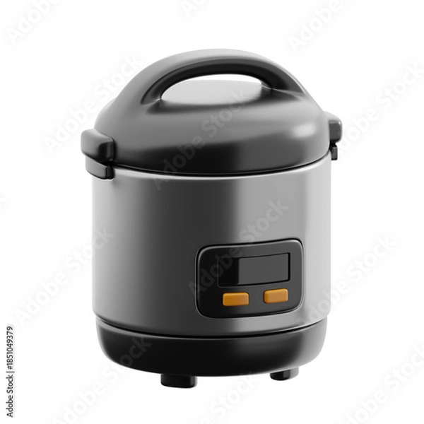 Fototapeta Rice cooker 3d illustration