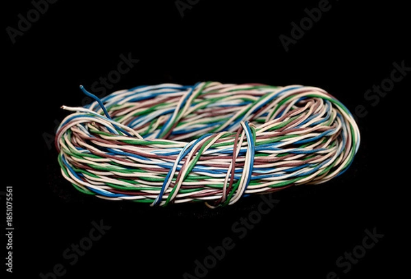 Obraz electrical wire isolated on white background