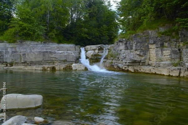 Obraz waterfall in the forest