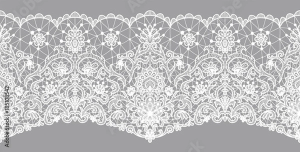 Obraz floral lace border