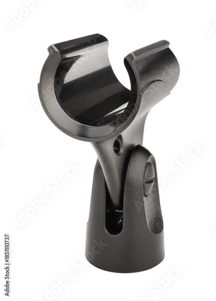 Fototapeta mic holder path isolated on white