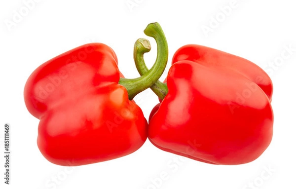 Fototapeta bell pepper path isolated on white