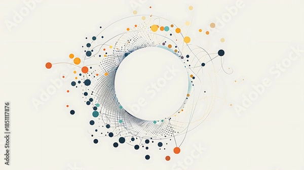 Obraz abstract background with circles