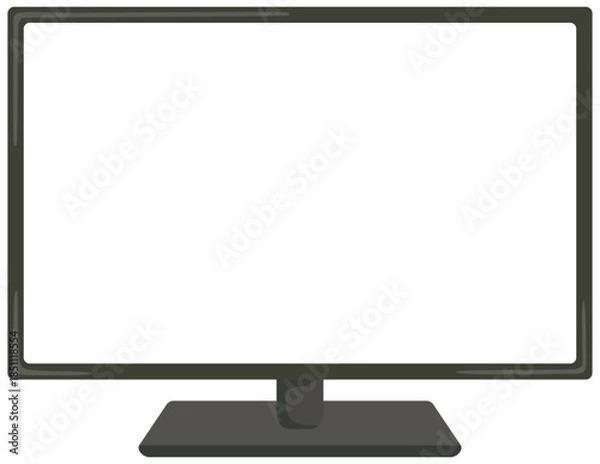 Obraz 白画面のテレビのイラスト コピースペース ベクター素材
